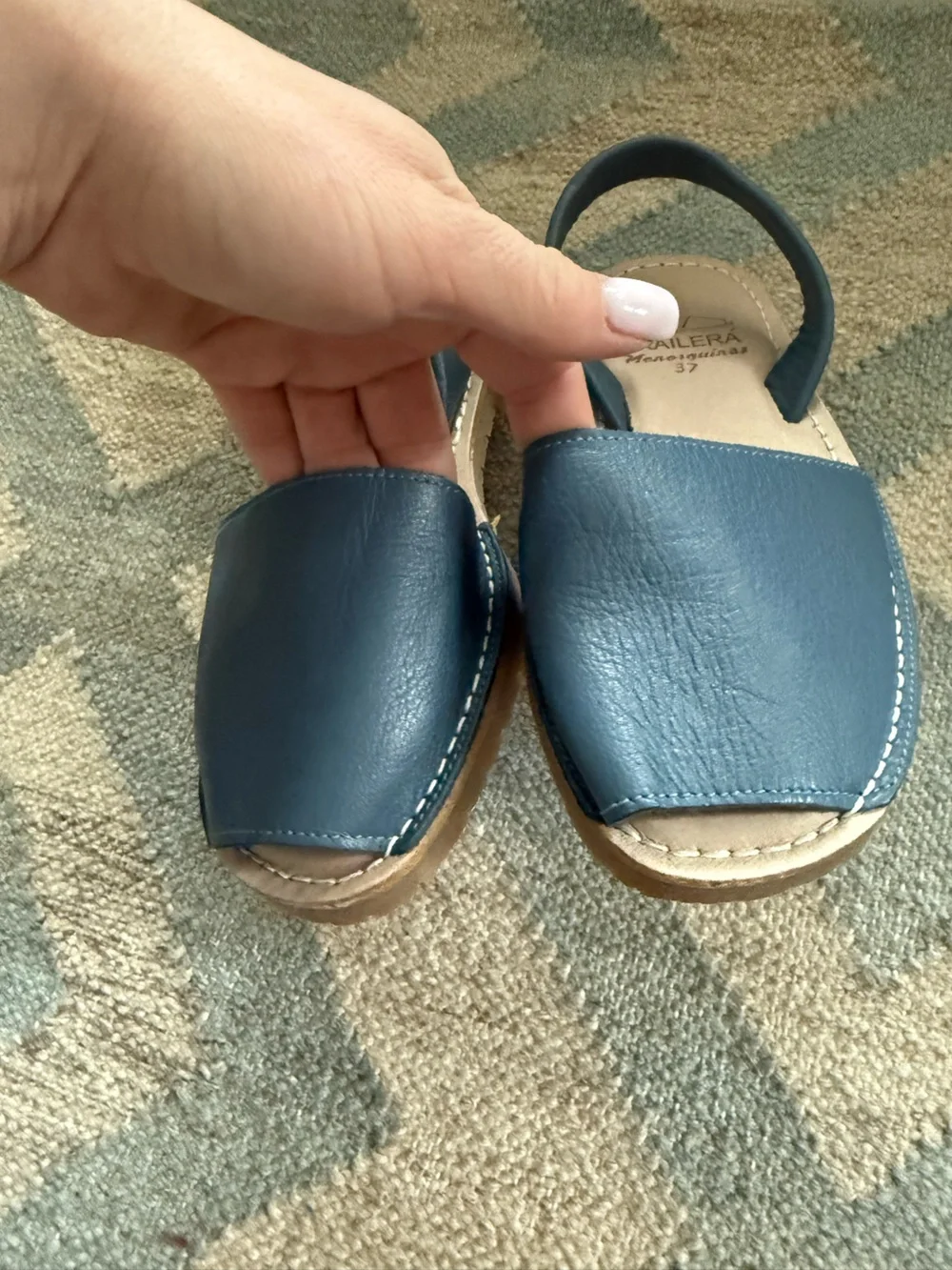 Frailerá Menorcan Avarcas sandals in Blue Size 37 US7